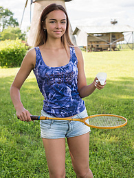 Find-Best-Teens.com presents: This hot busty babe shows every inch of her perfect body in the park with a great smile