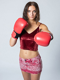 Find-Best-Teens.com presents: Sexy Ukrainian belle Oxana Chic strips off her clothes and poses nude in a gym